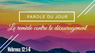 603 - Parole du jour : le remède contre le découragement - Hébreux 12:1-6