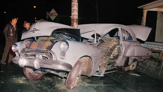 Insane Colorized Vintage Car Crashes Compilation (1920s-60s)