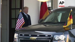 Raw: Trump Welcomes German Chancellor Merkel