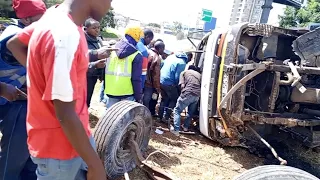 So Sad  Truck Involved In An Accident At Southern Bypass Interchange Ole Sereni