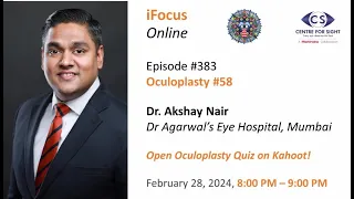 Open Oculoplasty Quiz on Kahoot! by Dr Akshay Nair,  Wednesday, Feb 28, 8:00 PM to 9:00 PM IST