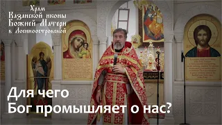 Отец Олег Шалимов. Для чего Бог промышляет о нас?