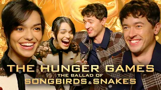 Rachel Zegler & Tom Blyth Try To Name Every Hunger Games Tribute | The Ballad of Songbirds & Snakes