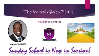 International Sunday School Lesson - August 14, 2022 - A New City