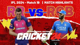RR vs RCB: Rajasthan Royals vs Royal Challengers Bangalore IPL 2024 Match Highlights Cricket 24