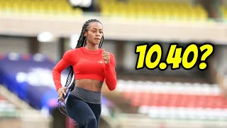 Watch Sha'Carri Richardson Working On Her Start So She can Run 10.40 To Break The 100m World Record