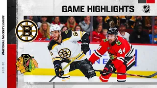 Bruins @ Blackhawks 3/15 | NHL Highlights 2022