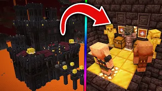 Los PIGLINS encuentran una SALA SECRETA en un BASTIÓN de MINECRAFT! 😱