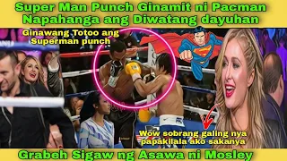 Superman Punch Ginawang Totoo ni Pacman Diwata napahanga GF ni Mosley napasigaw sa kaba