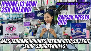 PRICE AND NEW STOCK UPDATE SA MGA MURA AT LEGIT IPHONES SA GREENHILLS! IPHONE 13 Mini, 13 pro max