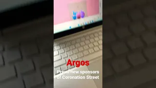 Computer.  Argos proud sponsors of Coronation Street