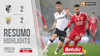 Resumo: Vitória SC 2-2 Benfica (Liga 23/24 #21)