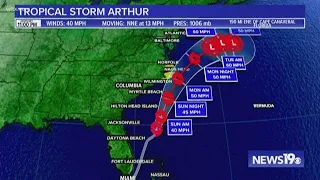 Tropical Storm Arthur forms, becomes first Atlantic storm of 2020