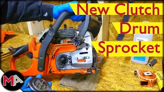 Replacing a Chainsaw Clutch Drum Sprocket without Special Tools