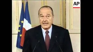 French president addresses the nation