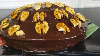 İnanılmaz dadlı şokoladlı cevizli(qozlu) tort resepti