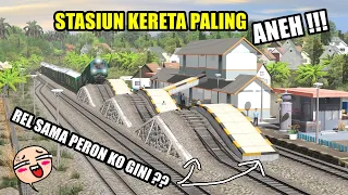 STASIUN KERETA PALING ANEH !! VERSI TRAINZ SIMULATOR INDONESIA