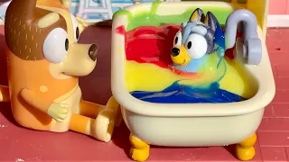 Bath Paint - Baby Bluey toys pretend play