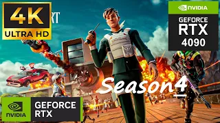 New Update🔴Fortnite Chapter 4 Season 4 | RTX 4090 + 13900K (4K Maximum Settings RTX ON / DLSS OFF)