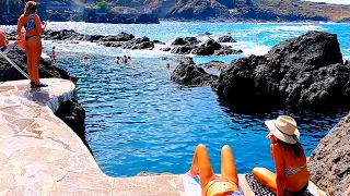 Explore the lava beach and natural baths of Tenerife in 4K!