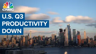 U.S. third-quarter productivity down 5.2%, unit labor costs up 9.6%