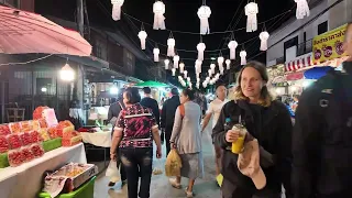 THAILAND 4K  walkingsteet pai Thailand 2024  Paradise  in Northern Thailand