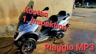 Kosten 1.Inspektion Piaggio MP3 -  Es kann auch günstig sein!