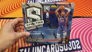 光譜系列台幣22000一盒，一盒4包，一包4張卡，保證4張簽名 2022-23 Panini Spectra Basketball NBA Hobby Box break 4 Autos RC Hit