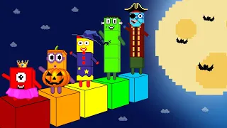 Pattern Palace | The Giant Numberblocks Mix Level Up | Numberblocks spooky time 🎃 | Game Animation