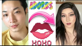 (Part 15) boy to girl makeup transformation , male to female drag queen in tictok || fuuji ||