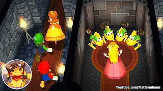 Mario Party 9 All Free-For-All Minigames - Mario vs Peach vs Luigi vs Daisy (Very Hard)