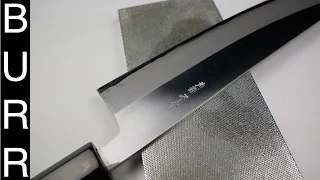 How to Sharpen Knife On Atoma Diamond plate