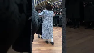 Bobover Rebbe Dancing With His Son At His Einikel's Wedding  - Teves 5782