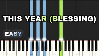 Victor Thompson - This Year (Blessing) | EASY PIANO TUTORIAL BY Extreme Midi