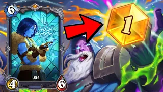 Sif Mage Might Be THE BEST DECK From TITANS... | Turn 8 40 DAMAGE OTK!!! | Hearthstone