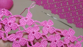 SUPER  Beautiful to Crochet Floral pattern :) Цветочный УЗОР КРЮЧКОМ простое ВЯЗАНИЕ для начинающих