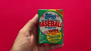 1984 Topps Baseball Wax Pack Opening