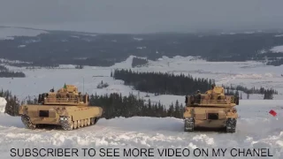 Monstrously Powerful M1 Abrams & Leopard 2 Tanks in Action - Heavy Live Fire at Winter Time