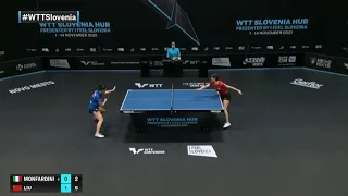 Gaia Monfardini vs Liu Weishan  | WTT Contender Novo Mesto 2021 | WS | Qual