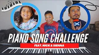 Piano Song Challenge ft. Nick and Sienna!!! | @ajrafael  @NickandSienna