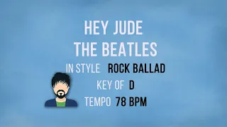 Hey Jude - The Beatles - Karaoke Male Backing Track