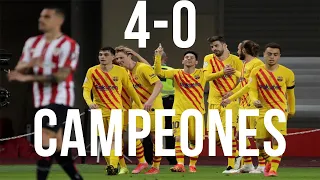 FC Barcelona VS Athletic Bilbao 4-0 - Final copa del Rey - ALL GOALS/Todos los Goles