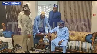 TRENDING: Gbajabiamila, APC Senators Visit Tinubu At His Asokoro Residence