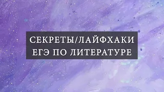 Секреты и лайфхаки ЕГЭ по литературе. Как сдать экзамен на высокий балл?