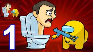 Train Battle: Skibidi Attack - Gameplay Walkthrough Part 1 Skibidi Battle Toilets Attack (Android)