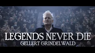 Gellert Grindelwald || Legends Never Die - Ft. Against The Current [ Tribute to Johnny Depp ]