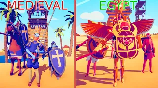 MEDIEVAL TEAM vs EGYPT TEAM | TABS - Totally Accurate Battle Simulator