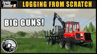 Trying Out The Komatsu Forwarder! - Logging From Scratch 11 - Farming Simulator 2019 - FDR Logging