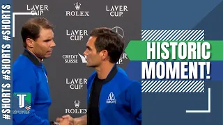 WATCH: Roger Federer and Rafael Nadal SHARE one final EMBRACE #Shorts
