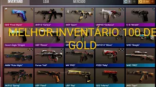 MELHOR INVENTARIO COM 100 DE GOLD !! (primeiro vídeo do canal)